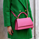 Borsa in Vera Pelle Kate Fucsia - ISKIA That's Vera Italia 