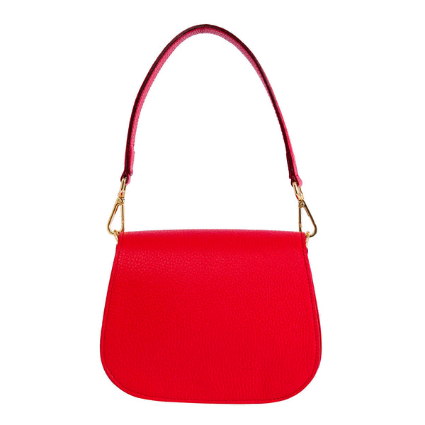 Borsa in Vera Pelle Angelina Rosso - ISKIA That's Vera Italia 