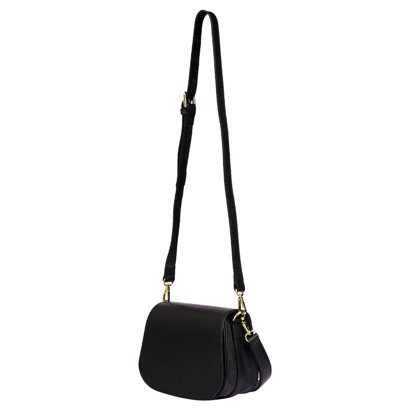 Borsa in Vera Pelle Angelina Nero - ISKIA That's Vera Italia 