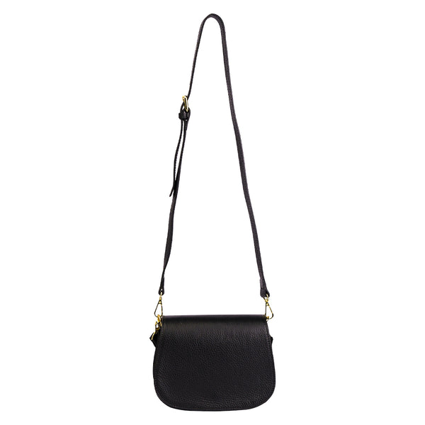 Borsa in Vera Pelle Angelina Nero - ISKIA That's Vera Italia 